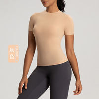 Hauts de yoga personnalisés avec logo pour femmes, tenue de sport et de plein air, collants à haute élasticité pour femmes, haut de yoga de haute qualité