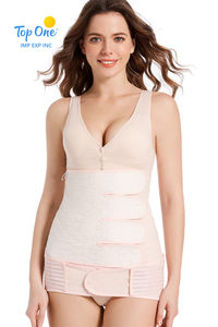 Top OneWholesales Adjustable Postpartum Recovery Belt 2 in 1 Gauze Waist Slimming Belly Wrap Postpartum Trimmer - Product Image 3