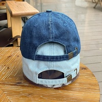 Casquette de baseball unisexe en denim PVC brodé 6 panneaux, style coréen, visière large amincissante, pour couple, danse urbaine, 2026