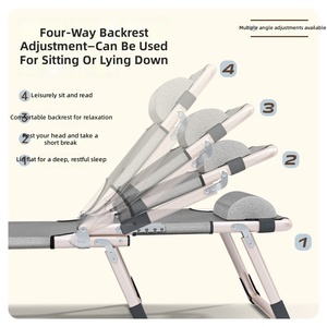 Letto Singolo Pieghevole Multifunzionale di Grandi Dimensioni, Telaio in Metallo Morbido, Ecologico, Durevole, Resistente ai Raggi UV, Moderno per Esterni e <span class=keywords><strong>Hotel</strong></span> - Product Image 6