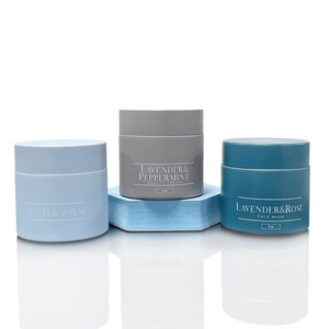 Custom logo Straight Sided clear Airtight 1 oz 2 oz 3 oz 4 oz 8 oz Colored Glass Container Jars with Plastic Lids - Product Image 5