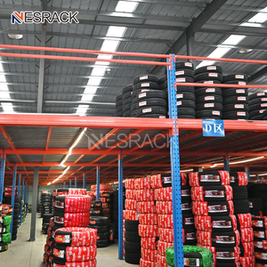 Scaffalatura Industriale a Soppalco in Acciaio per Magazzino con Scala e Piattaforme Multipiano - Soppalco Assemblato - Product Image 4