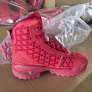 DSF43 5AA Pink High <b>Top</b> <b>Silver</b> Leaf Tactical Boots Camouflage <b>Mesh</b> Breathable Outdoor All Seasons Bulk Wholesale - Product Image 5