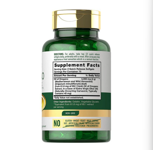 Suplemento de aceite de orégano Carlyle 4000mg | 150 cápsulas de gelatina blanda | Contiene carvacrol | Fórmula sin OGM y sin gluten - Product Image 2