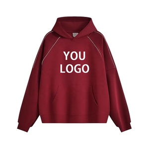 <span class=keywords><strong>Sudadera</strong></span> con Capucha para <span class=keywords><strong>Hombre</strong></span>, Color Rojo Vino, Impresión Digital Reflectante, 100% Algodón, Lavable a Máquina, Felpa, Corte Holgado - Product Image 6