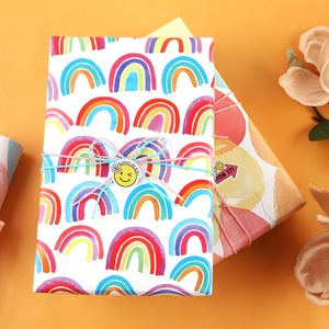 Rainbow Gift Wrapping <b>Paper</b> Large Size Rolls For Valentine's Day Birthday Craft Gift Packaging Colorful <b>Patterns</b> - Product Image 4