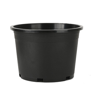 Juego de Macetas de Plástico Negro, 4 Tamaños, Macetas de Resina Duraderas para Uso en Interiores y Exteriores del Hogar - Product Image 4
