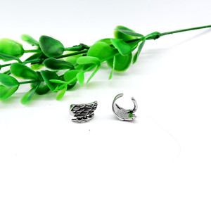 Yunnique – boucles d'oreilles en forme d'ailes d'ange, en acier titane, imitation argent thaïlandais, clips d'oreille rétro en forme de plume, sans perçage, bijoux cadeau - Product Image 4