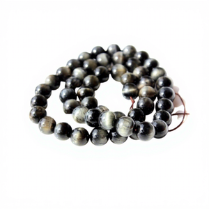 Pierres précieuses oeil de Falcon de forme ronde, perles de qualité supérieure pour les utilisations de bijoux, perles de pierres précieuses, prix de gros - Product Image 1