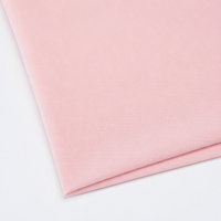 Tissu tricoté extensible respirant en polyester/spandex teint rose, poids moyen, personnalisable pour les vêtements et articles ménagers pour filles, largement utilisé