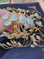 Bagues en améthyste naturelle couleur bronze cuivre, bagues à main en druse, bijoux de main en pierre de quartz naturelle pour femmes