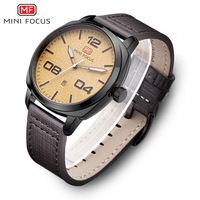 Montre-bracelet à quartz pour homme avec date, calendrier, bracelet en cuir, montre analogique pour homme, étanche au quotidien, sport, affaires