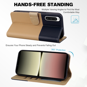 น่ารักการ์ตูนแมวสุนัขรูปแบบกระเป๋าสตางค์หนังสําหรับ Sony Xperia 10 V - Product Image 5
