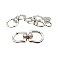 Anneau rotatif en fonte de fer en forme de 8 émerillons anneau maillon de chaîne anneau universel boucle de bagage 67X22mm porte-clés chien vache cheval matériel pour animaux de compagnie