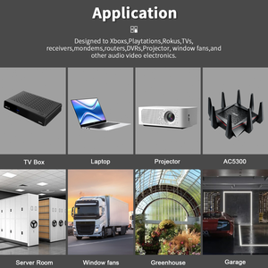 Ventilador USB de 120 mm de Alta Calidad <span class=keywords><strong>UpHere</strong></span> AC DC 12V, Ventilador de Refrigeración Ultrasilencioso, Ventilador de Ventilación de Alto Rendimiento, Compatible con EE. UU., Reino Unido, UE y Japón - Product Image 6