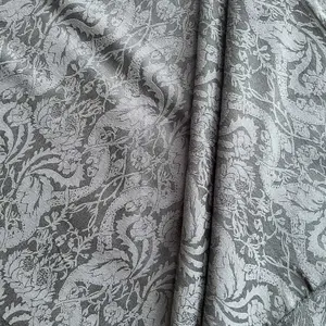 China linen supplier wholesale beautiful pattern lycra cotton vintage muslin blend cotton rayon jacquard fabric for clothing