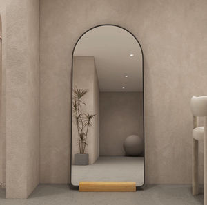 <span class=keywords><strong>Espejo</strong></span> de <span class=keywords><strong>cuerpo</strong></span> <span class=keywords><strong>completo</strong></span> estilo Ins <span class=keywords><strong>con</strong></span> <span class=keywords><strong>base</strong></span> <span class=keywords><strong>espejo</strong></span> de ajuste de piso arqueado contra la pared se puede personalizar - Product Image 4