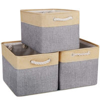 Citylife tissu Cube toile pliable boîtes de rangement panier tissu pliable tissu bac organisateur stockage pour blanchisserie jouets
