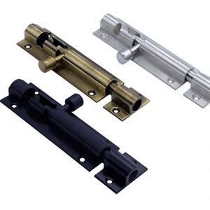 Solid Aluminum + S.S Security Door Tower Bolt Slide <b>Latch</b> <b>Lock</b> Easy Installation for Wooden Doors & Cabinets Luxury Modern - Product Image 2