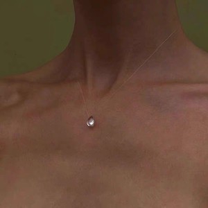 Conjunto de joyería de cristal Dewdrop para mujer, collar hecho a mano con forma de gota de agua, pendientes, pulsera minimalista - Product Image 2