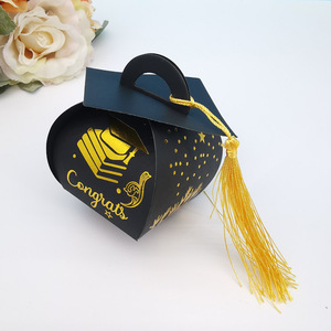 Estudiante Graduación Temporada Celebración Práctico Caja de regalo Creativo Doctor Sombrero Diseño Estampado en caliente Carta Caja de dulces - Product Image 6