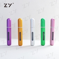 Botol Parfum Kaca Mini Isi Ulang 8ml 5ml, Dapat Diisi Ulang, Sablon, Serum Perawatan Kulit, Parfum Portabel, Warna Dapat Disesuaikan