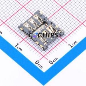 NANO SIM 7P-Iw H1.35 SIM Card Connector SMD Connector Flip Cover Type Nano SIM Card Card Holder 1.35mm - Product Image 2