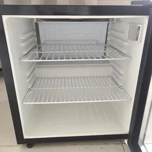 ที่ทำความเย็นแบบประตูกระจก70L สำหรับตู้แช่ตู้เย็นเครื่องดื่มสีดำตู้เย็นตู้โชว์เคาน์เตอร์ตู้เย็นขนาดเล็ก