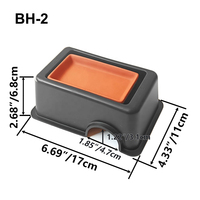 Caverne en plastique pour reptiles, abri d'humidité pour gecko crêgé, boîte de terrarium pour serpent et lézard, accessoire de décoration, vente en gros
