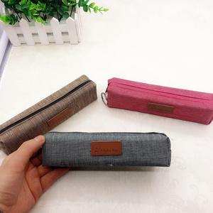 Small <b>Pencil</b> <b>Bag</b> Canvas Fabric Zipper <b>Pencil</b> <b>Case</b> Custom Printing Storage Stationery Pen <b>Bag</b> - Product Image 2