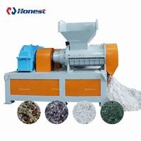 Broyeur spiral anti-blocage à faible consommation d'énergie et faible bruit pour le broyage des déchets plastiques, textiles et fibres