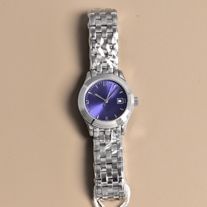 Montre de luxe haut de gamme à mouvement mécanique automatique, cadran à motif solaire, bracelet à cinq maillons en acier, étanche, Longines. - Product Image 4