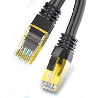 Cable Ethernet LAN CAT6A SFTP de cobre OFC, blindado metálico, par trenzado, para interiores, con conector RJ45, 1-100M, al por mayor
