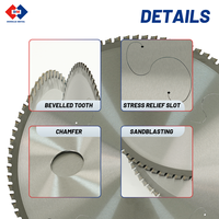 Lame de scie à découper à sec Donglai 185 mm OEM industrielle, à faible émission de poussière et sans étincelles, pour plaques d'acier fines/armatures, avec pointe en céramique/céramique métallique pour la coupe à froid du fer
