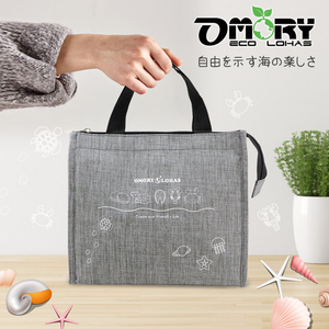Excellent Quality OMORY Waterproof Eco-friendly Insulated Handbag Ocean Graffiti Design Lunch Tote for Sports Office - Product Image 2