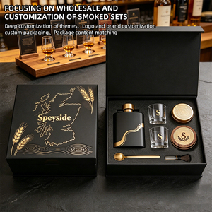 Kit de fumage de whisky <span class=keywords><strong>Speyside</strong></span> de qualité supérieure en gros, ensemble d'outils de bar de luxe avec torche et couvercle de fumage en bois pour cocktails Old Fashioned - Product Image 3