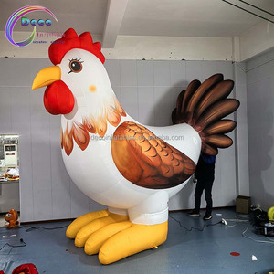 <span class=keywords><strong>Coq</strong></span> gonflable <span class=keywords><strong>géant</strong></span> de 4 mètres de haut avec ventilateur intégré pour la décoration de fête et les événements en plein air - Product Image 3