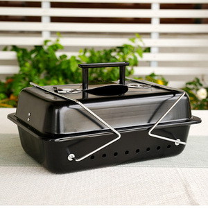 Ke Yong Portable Barbecue Grill Thickened Enamel Charcoal Brazier Folding Outdoor BBQ Grill 3-5 People Use - Product Image 1