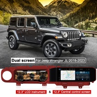Autoradio NaviHua avec DVD, Carplay, accessoires de voiture, mise à niveau GPS, navigation, compteur de vitesse, tableau de bord pour Jeep Wrangler JL 2018-2022
