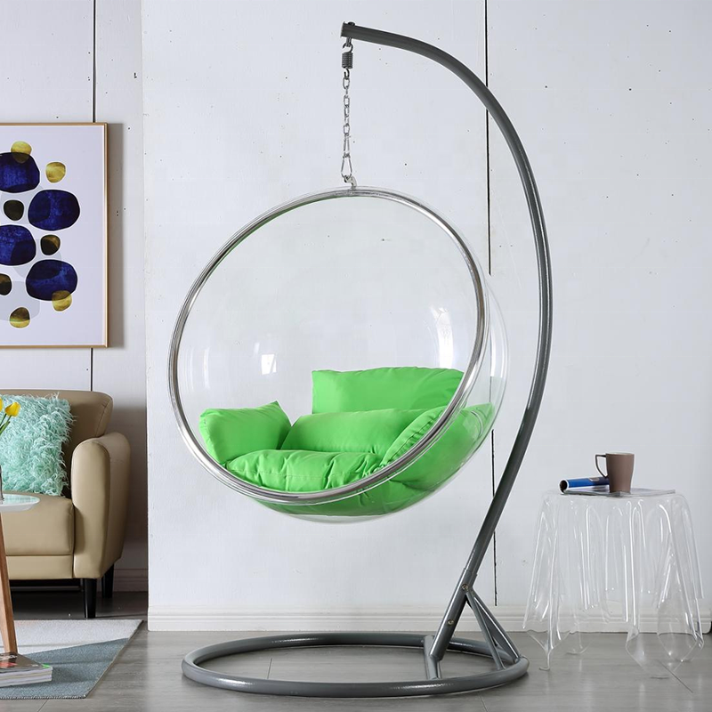 Outdoor Furniture Acrylic Swing Chair Acrylic Bubble Chair Stand