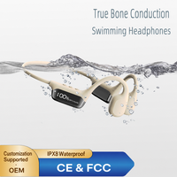 Nouveaux écouteurs à conduction osseuse 5.4 avec affichage, étanches IPX8 pour la natation, 32 Go de stockage, conception sans fil, moule exclusif pour le sport