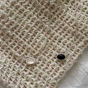 S925 Pure Silver Simple Line Knotted Natural <b>Pearl</b> <b>Pendant</b> Necklace High-End Versatile Accessory Temperament Collarbone Chain - Product Image 3