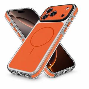 Coque magnétique pour <span class=keywords><strong>iPhone</strong></span> 15 Pro Max, protection antichoc en acrylique rigide avec protection d'objectif, style <span class=keywords><strong>iPhone</strong></span> 17, support de logo personnalisé - Product Image 1