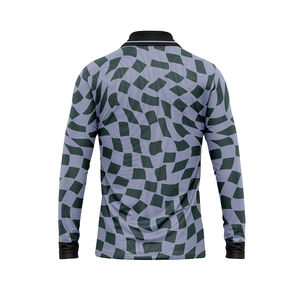 Maillot de football en gros, impression numérique, manches longues, nom d'équipe personnalisé, dégradé, 100% polyester, respirant, chaud, service OEM - Product Image 2