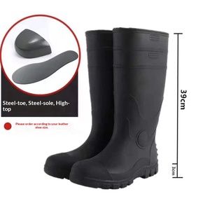 Top-level S5 <strong>Wellington</strong> Unisex Anti-static PVC Shoes Steel Toe and Midsole Mining Agricultural Waterproof Work Safety Rain <strong>Boots</strong> - Product Image 6
