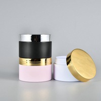 Récipient de gommage corporel naturel en gros 250ml 500ml pot d'emballage cosmétique vide de crème givrée