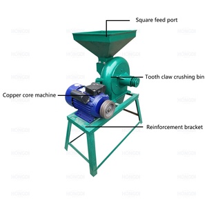 Broyeur à griffes dentées pour coquilles <span class=keywords><strong>d</strong></span>'arachides broyeur de paille de foin alimentant la machine de broyage de <span class=keywords><strong>farine</strong></span> de coques de riz - Product Image 3