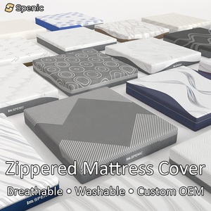 Fabricant OEM, faible MOQ, housse de <span class=keywords><strong>matelas</strong></span> tricotée antibactérienne et anti-<span class=keywords><strong>acariens</strong></span>, personnalisée <span class=keywords><strong>pour</strong></span> la production de <span class=keywords><strong>matelas</strong></span> en mousse - Product Image 4