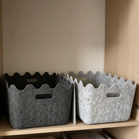Panier de rangement en feutre, panier à linge, sac de rangement pour articles divers, panier de rangement pour vêtements sales, panier de rangement pour jouets d'enfants