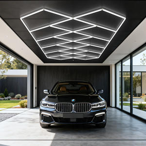 Luz LED Geométrica de Techo para Taller de Reparación de Automóviles, Taller de Detallado de Automóviles, Ahorro de Energía, Polígono - Product Image 2